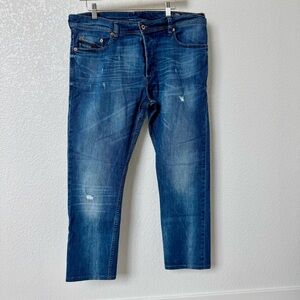 Diesel Men's Slim Carrot Indigo Jeans